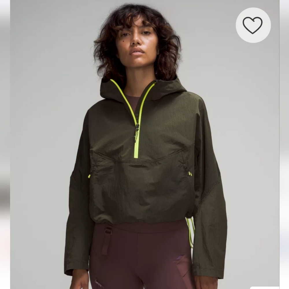 Lululemon Women"s Cinch-Back Half-Zip Hiking Pullover Sz 8 *Flaw* $168 Flawed